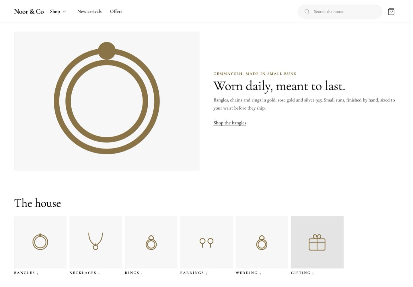 e-comets storefront theme, Ghali