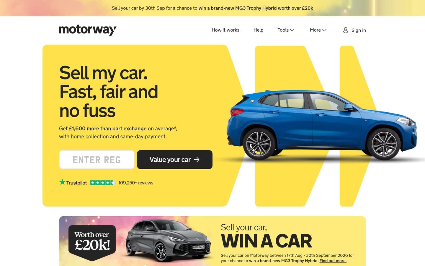 Motorway home page